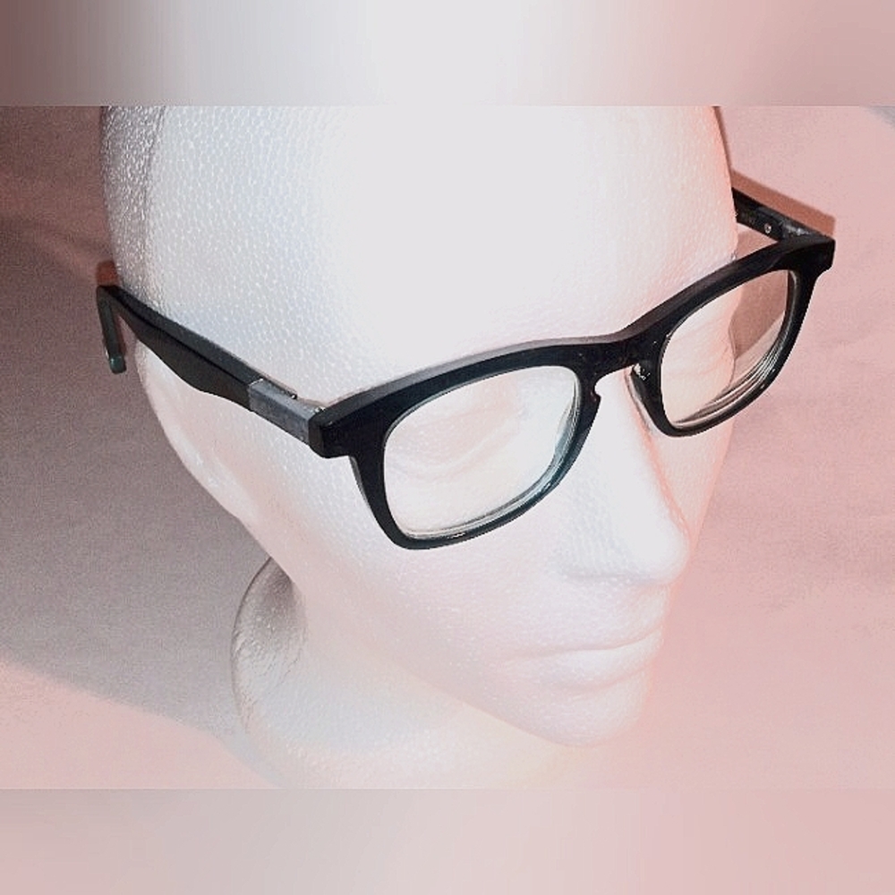 Rare ANNE ET VALENTIN Handmade Factory 11 Women's Dark Green Eyeglass Frame